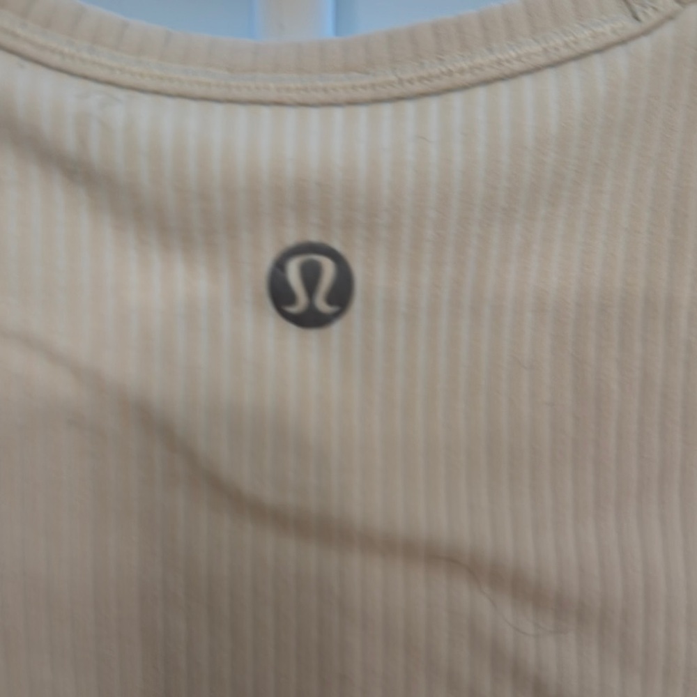 lululemon athletica Cream Crop Top